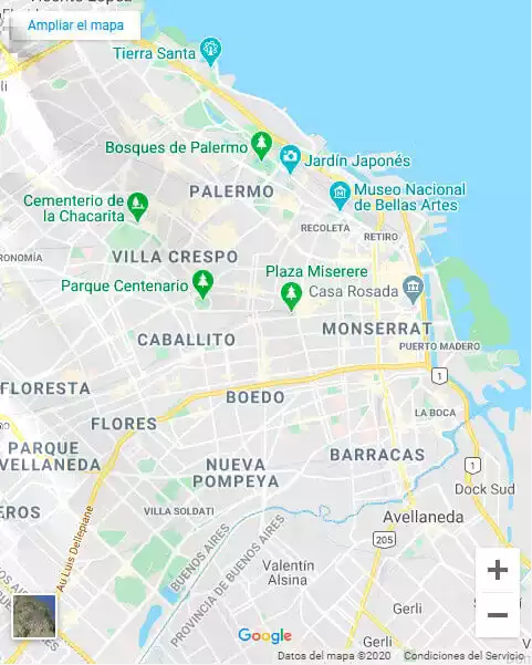 Mapa Cartilla de las Prepagas